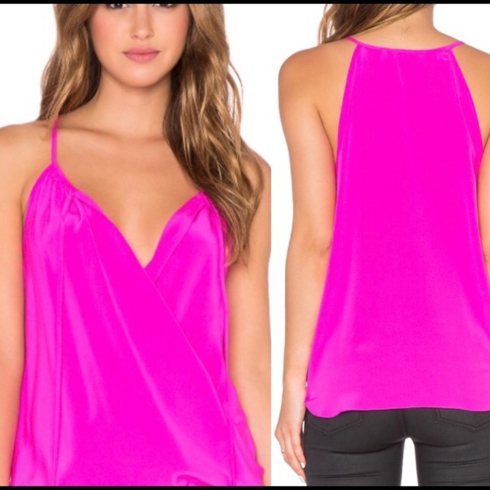 Amanda Uprichard Hot Pink Tank